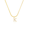 Shangjie OEM Collier 26 Collier en cristal d&#39;alphabet anglais